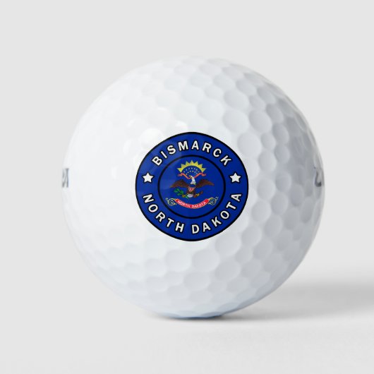 Bismarck North Dakota Golfballen (Voorkant)
