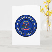 Bismarck North Dakota Kaart (Gele Bloem)