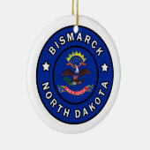 Bismarck North Dakota Keramisch Ornament (Rechts)