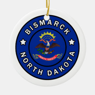 Bismarck North Dakota Keramisch Ornament