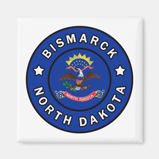 Bismarck North Dakota Magneet (Voorkant)