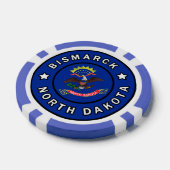 Bismarck North Dakota Poker Chips (Enkel)