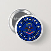 Bismarck North Dakota Ronde Button 5,7 Cm (Voorkant /achterkant)