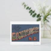 Bismarck, North Dakota - Scenes met grote letters Briefkaart (Staand voorkant)