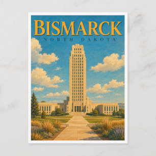 Bismarck North Dakota State Capitol GeoSaga Briefkaart