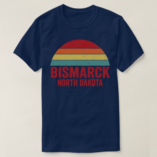 Bismarck North Dakota T-shirt (Design voorkant)