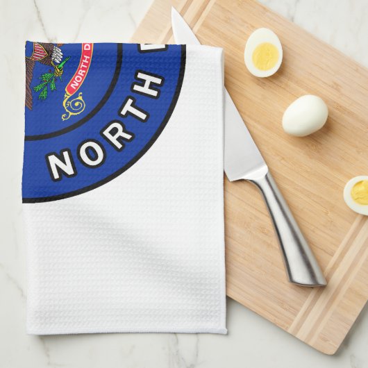 Bismarck North Dakota Theedoek (Quarter Fold)