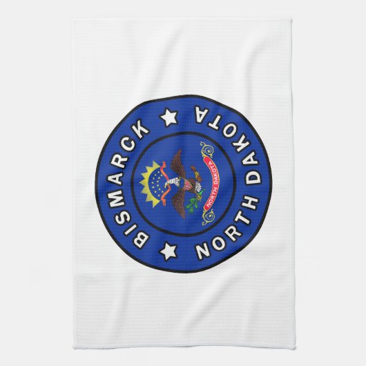 Bismarck North Dakota Theedoek (Verticaal)