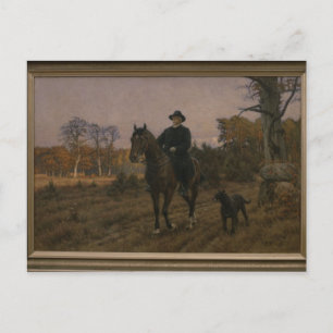 Bismarck op Horseback met Dog Briefkaart