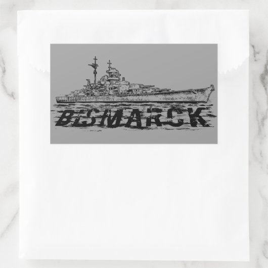 Bismarck Rechthoek Stickers (Tas)