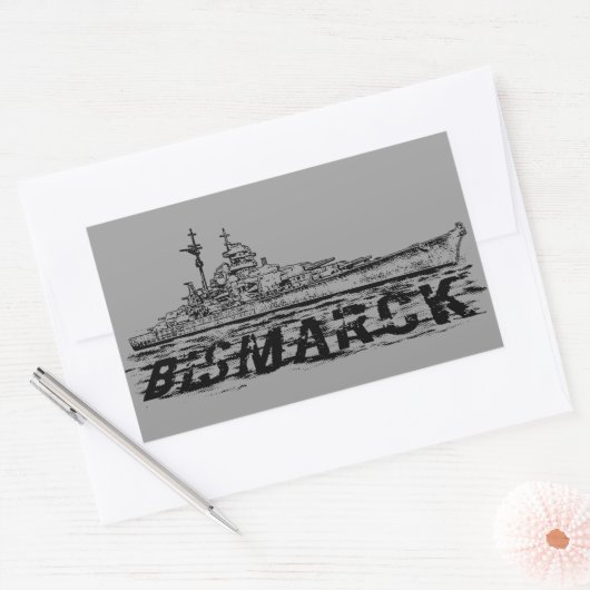 Bismarck Rechthoek Stickers (Envelop)