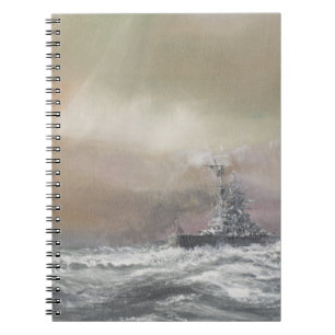 Bismarck seint Prinz Eugen 0959uur 24 mei Notitieboek