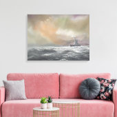 Bismarck signal Prinz Eugen 0959h24 mei Canvas Afdruk (Insitu (Woonkamer))