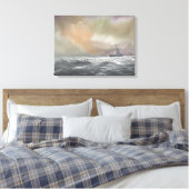 Bismarck signal Prinz Eugen 0959h24 mei Canvas Afdruk (Insitu (Slaapkamer))