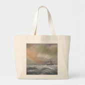 Bismarck signal Prinz Eugen 0959h24 mei Grote Tote Bag (Voorkant)