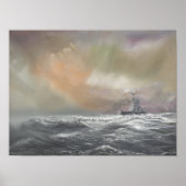 Bismarck signal Prinz Eugen 0959h24 mei Poster (Voorkant)