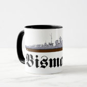 Bismarck slagschip mok (Voorkant links)