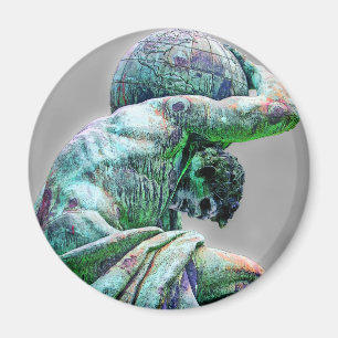 Bismarck Statue, Berlijn, Griekse god atlas (5cpst Magneet