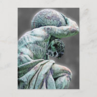 Bismarck Statue, Berlijn, Griekse God Atlas, Gray