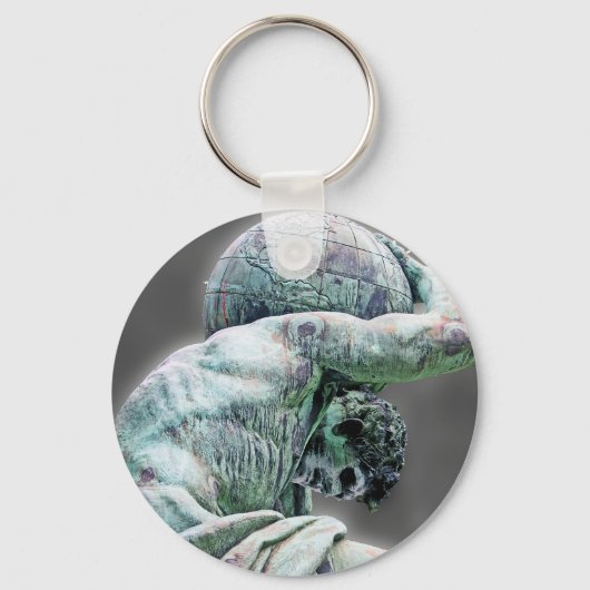 Bismarck Statue, Berlijn, Griekse God Atlas, Gray  Sleutelhanger (Voorkant)