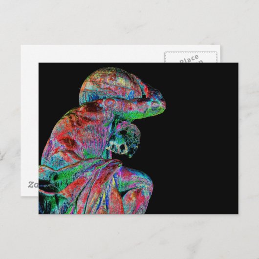 Bismarck Statue, Berlijn, Griekse godatlas, gekleu Briefkaart (Voorkant / Achterkant)