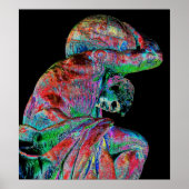 Bismarck Statue, Berlijn, Griekse godatlas, gekleu Poster (Voorkant)