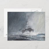 Bismarck through curtains of rain sleet briefkaart (Voorkant / Achterkant)