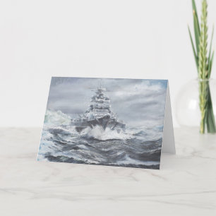 Bismarck van de kust 1900hrs 23rdMay van Groenland Kaart