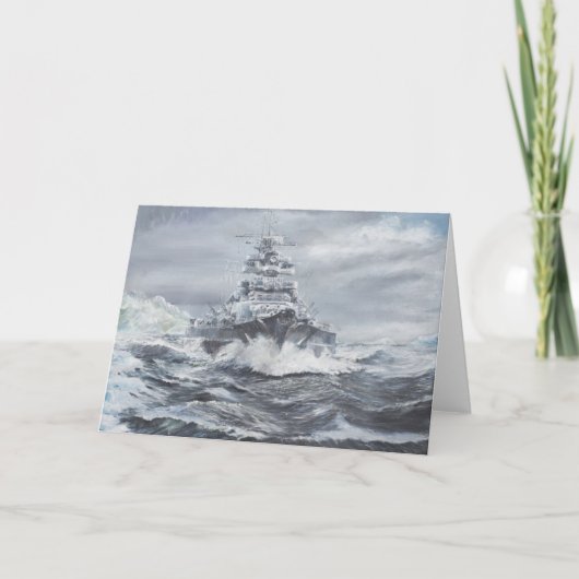 Bismarck van de kust 1900hrs 23rdMay van Groenland Kaart (Voorkant)