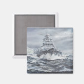 Bismarck voor de Groenlandse kust, 1900 uur, 23 me Magneet (Voorkant / Achterkant)