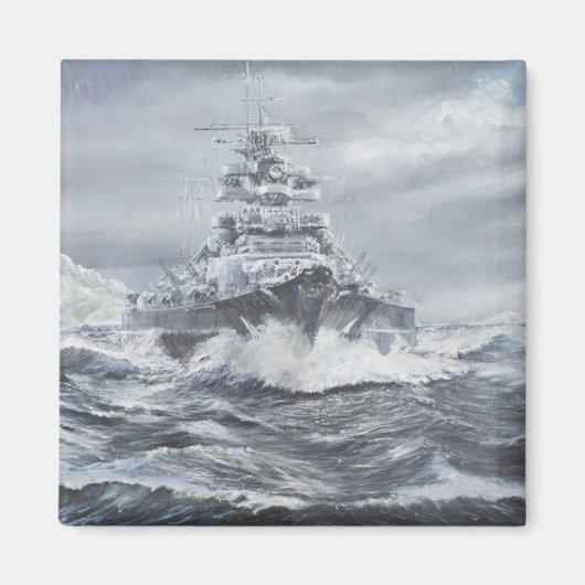 Bismarck voor de Groenlandse kust, 1900 uur, 23 me Magneet (Voorkant)