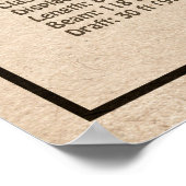 Bismarck - Zeeslag Blauwdruk Plannen SD Poster (Hoek)