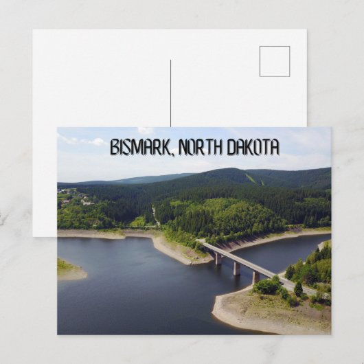 Bismark North Dakota Briefkaart (Voorkant / Achterkant)