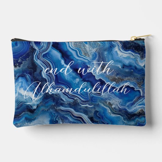 Bismillah Alhamdullilah Blue Agate Etui (Achterkant)