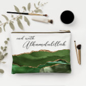Bismillah Alhamdullilah Green Agate Etui