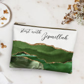 Bismillah Alhamdullilah Green Agate Etui