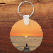 Bismillah and sunset design keychain (Voorkant)