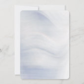 Bismillah Blue & Gold Muslim Nikkah Card Kaart (Achterkant)