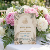 Bismillah Calligraphy Geometric Floral Arch Kaart