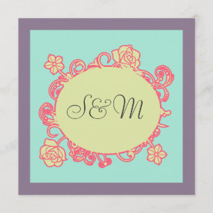 Bismillah flower Islamitische trouwuitnodiging kat Kaart