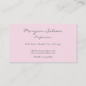 Bismillah Islam Islamitische roze ster oosterse Visitekaartje (Achterkant)