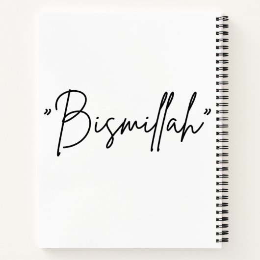 "Bismillah" Islamitisch Notitieboek - Trouwe Beg (Achterkant)