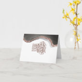 Bismillah Islamitische Calligrafie, Arabische kall Kaart (Gele Bloem)