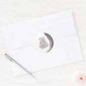 Bismillah Islamitische Calligrafie, Arabische kall Ronde Sticker (Envelop)