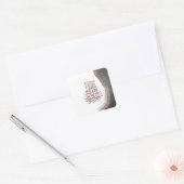 Bismillah Islamitische Calligrafie, Arabische kall Vierkante Sticker (Envelop)