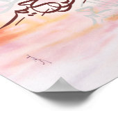 Bismillah waterverf islamitische kunst poster (Hoek)