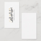 Bismillahi Ar-Rahmani Ar-Rahim –Arabic Thuluth Art Visitekaartje (Voorkant / Achterkant)