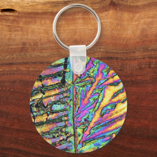 Bismutchloride onder de microscoop sleutelhanger (Voorkant)