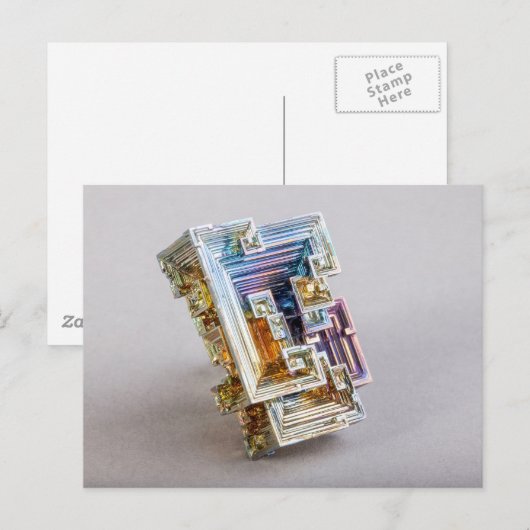 Bismuth Crystal Briefkaart (Voorkant / Achterkant)