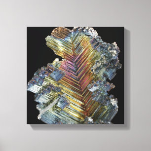 Bismuth crystal canvas afdruk